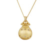 Gold-Plated Silver Fortune Bag Necklace – Elegant Charm for Prosperity & Style