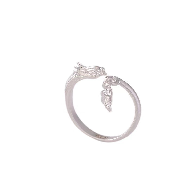 Auspicious Phoenix 999 Silver Ring-Transformation