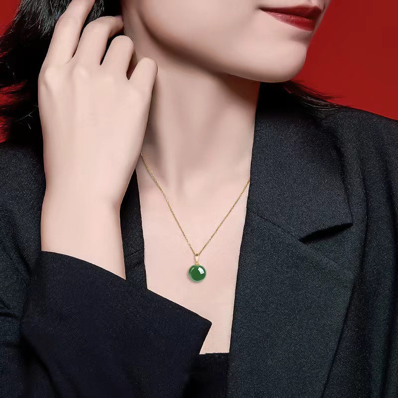Natural Burma Jadeite Pendant Necklace-Harmony and Balance