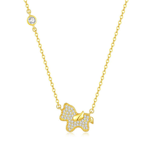 Sparkling Lucky Horse Necklace —Success Upon Arrival Year 2026