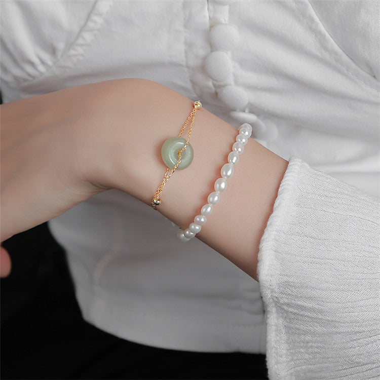 Quiet Balance-Hetian Jade Bracelet