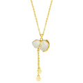 Fortune and Harmony-Gourd Jade & Chalcedony Sterling Silver Necklace