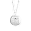 Longevity Blessing Lock Silver Necklace – Peace, Love & Lasting Happiness