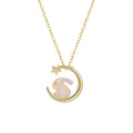 Moon Rabbit Shell Necklace-A Little Good Luck