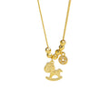 Golden Spark Horse Wealth Coin Necklace – 925 Silver Lucky Charm for 2026 Fortune