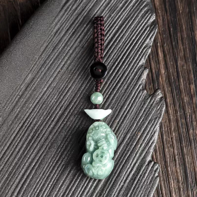 Jade Pixiu Phone Chain/Key Chain-Fengshui Protecion