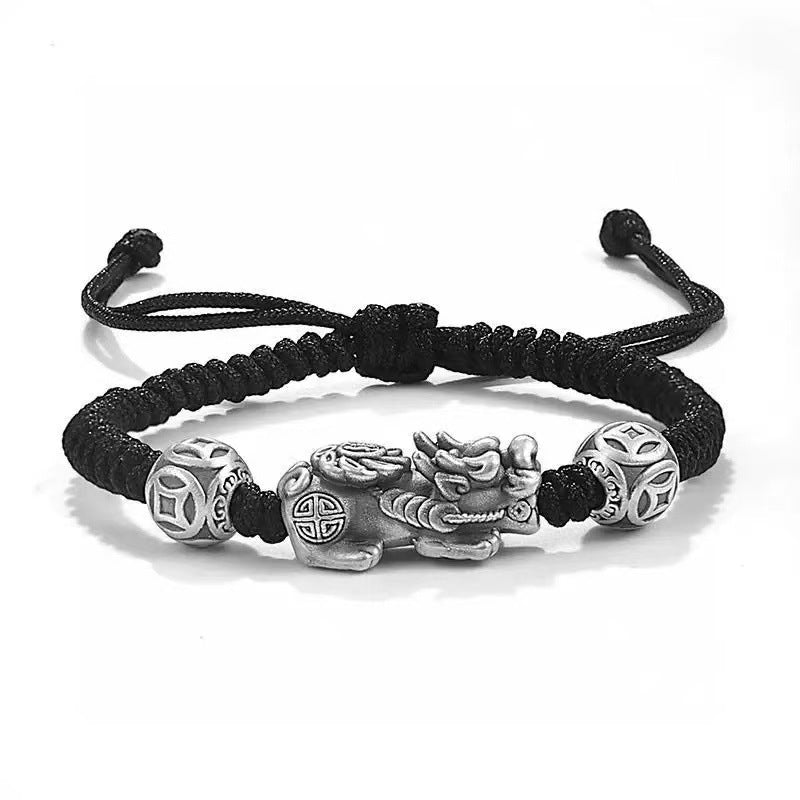 Pixiu Bracelet-925 Oxidized Sterling Silver