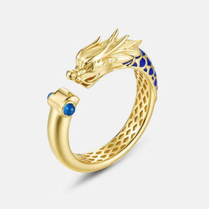 Dragon Phoenix Gold Couple Ring-Wealth and Prosperity