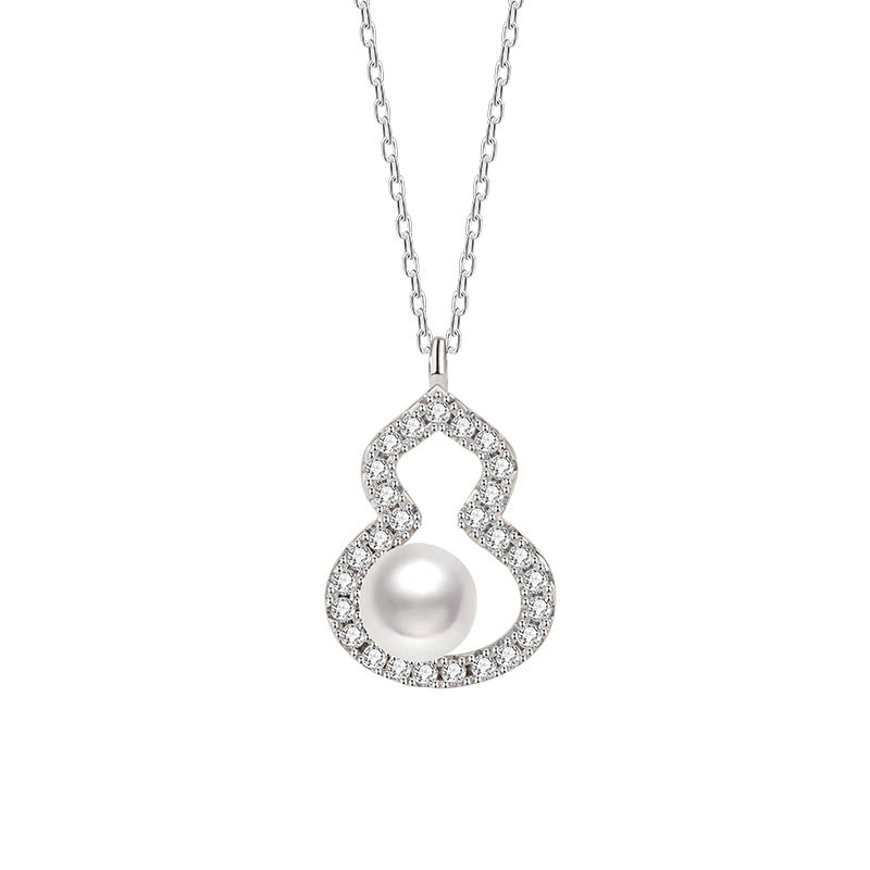 Gourd & Freshwater Pearl Necklace-Blessings Close to Heart