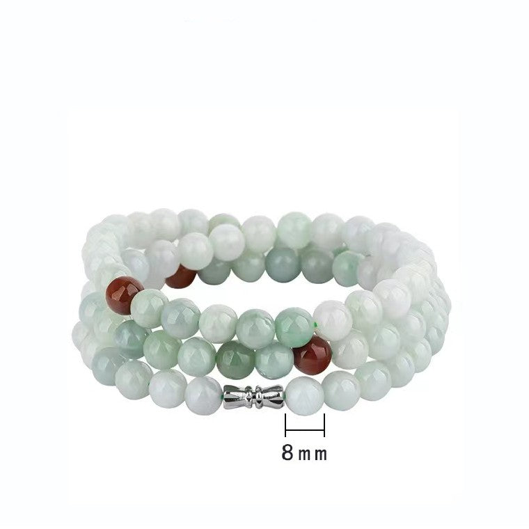 Mala Prayer Jade Beads Bracelet- Stress Relief