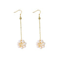 Freshwater Pearl Bird's Nest Drop Earrings-Radiant Grace