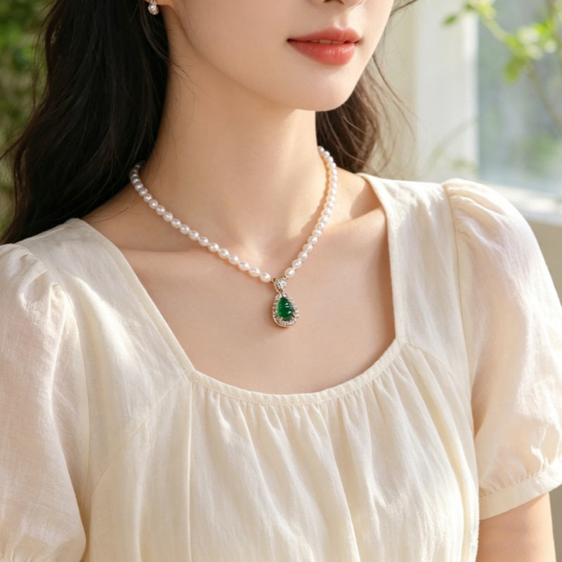Fortune & Blessing Gourd Pearl Necklace – A Gift of Love, Luck & Prosperity