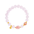 Pink Crystal Pixiu Bracelet–Fortune, Love & Graceful Energy