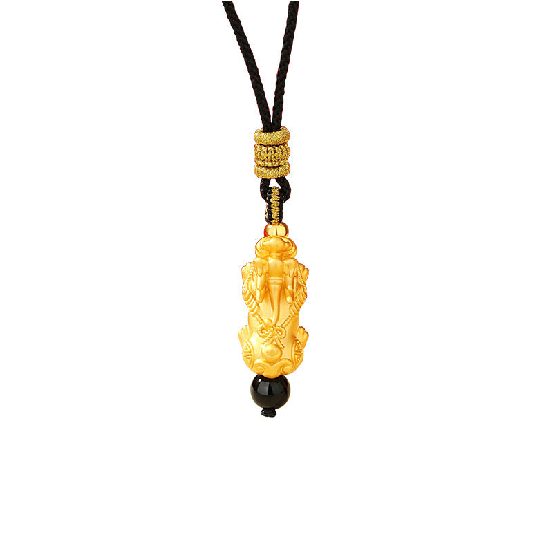Pixiu Agate Cord Necklace-Lasting Love and Protection
