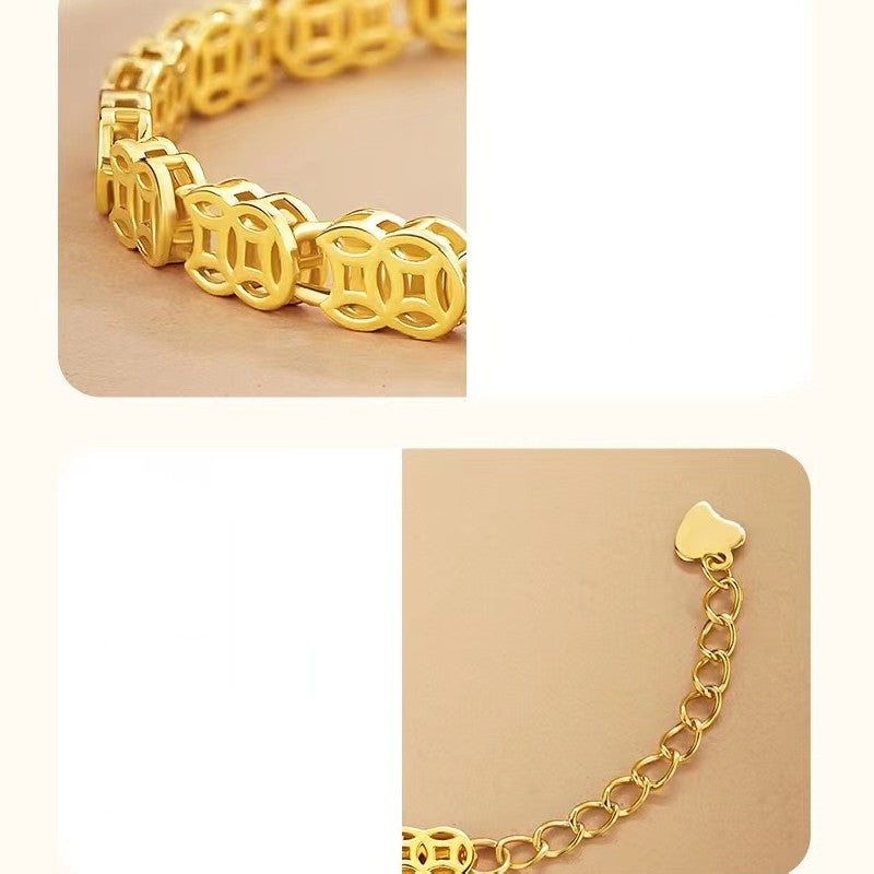 Wealth Coin Bracelet-Good Fortune and Prosperity