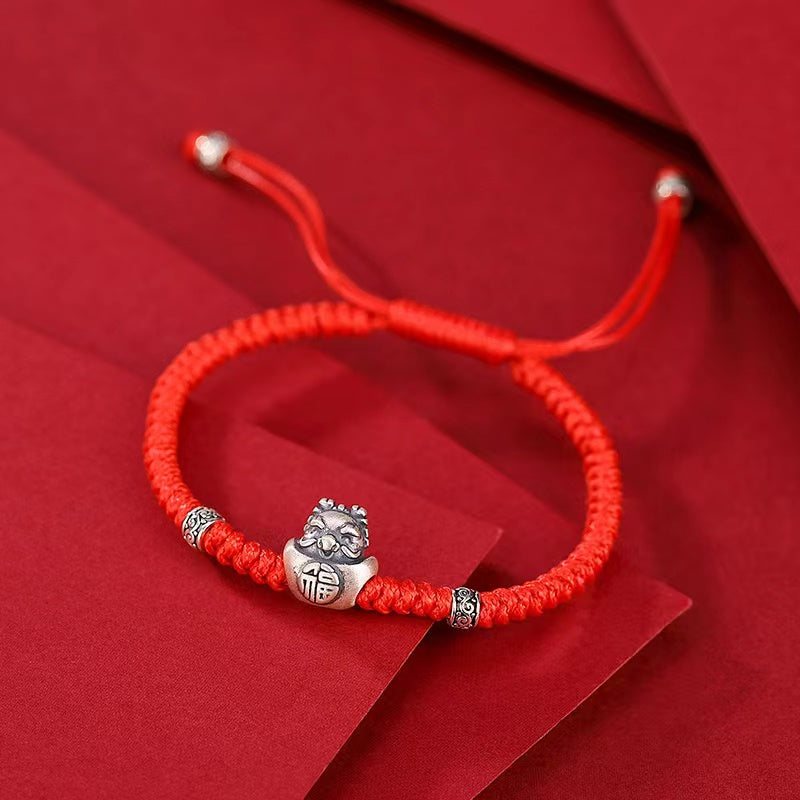 Wealth Ingots Red String Bracelet For Couple-Prosperity Abundance