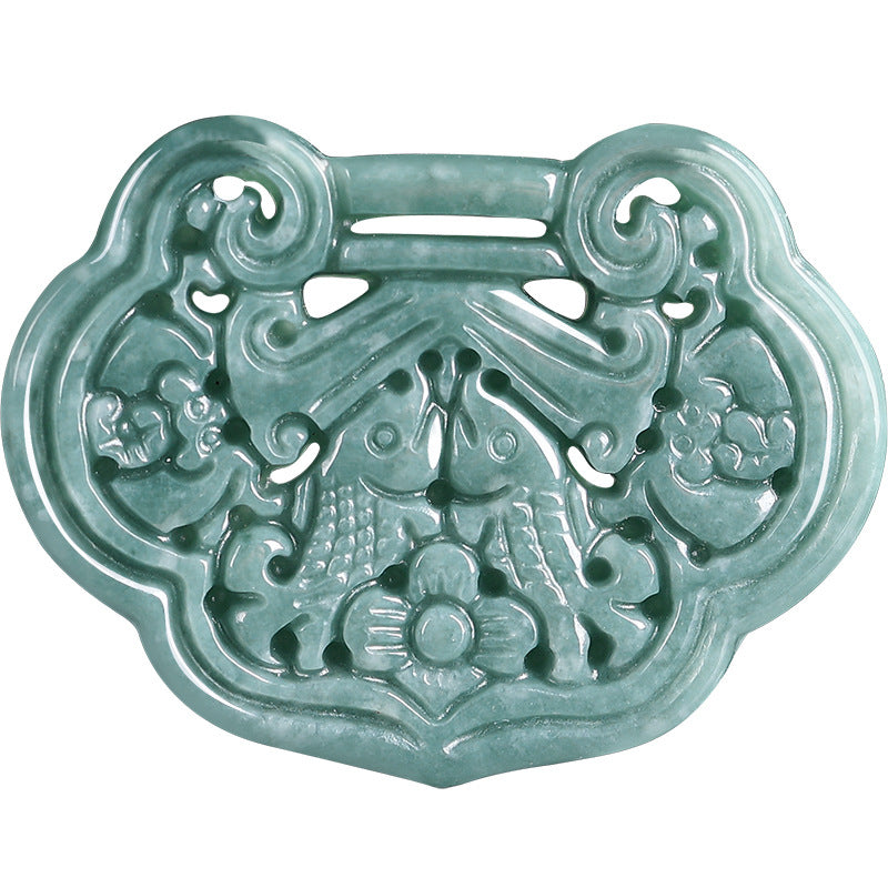 Abundant Fortune Koi Jade Pendant – Prosperity, Harmony & Continuous Wealth