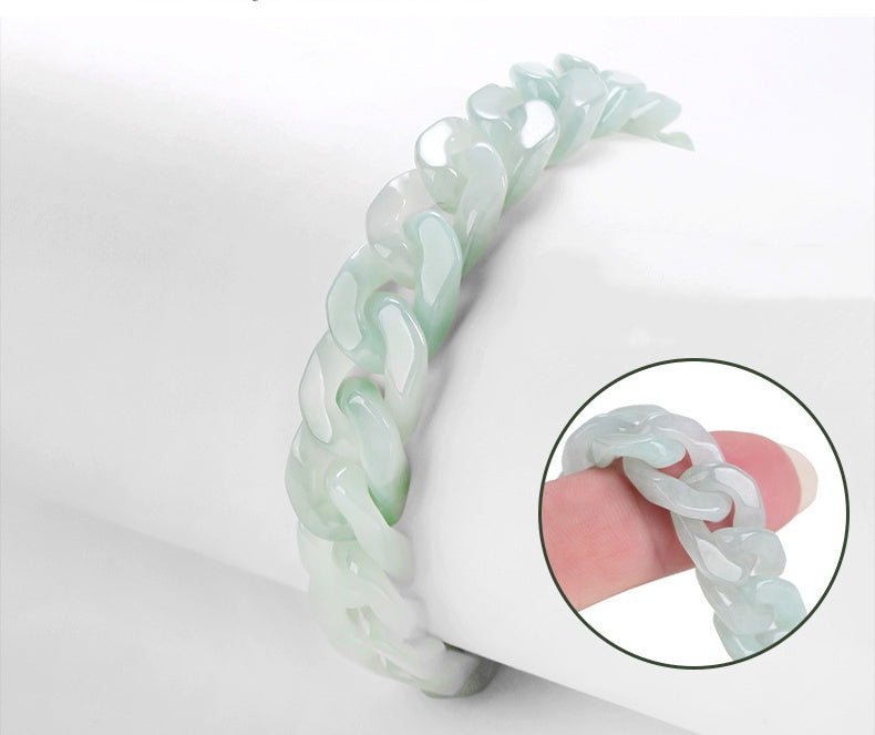 Jade Cuban Link Bracelet-Balance & Presence