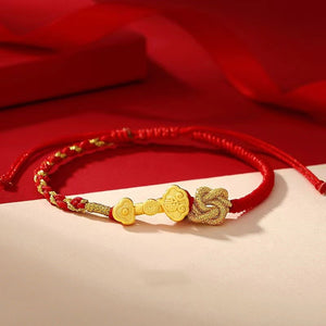 Ruyi Handmade Red String Bracelet-Protection and Safety