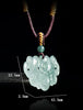 Ice Jade Phoenix Hand-Carved Pendant-Protection and Prosperity