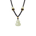 Quiet Wholeness-Nephrite Jade Cord Pendant Necklace
