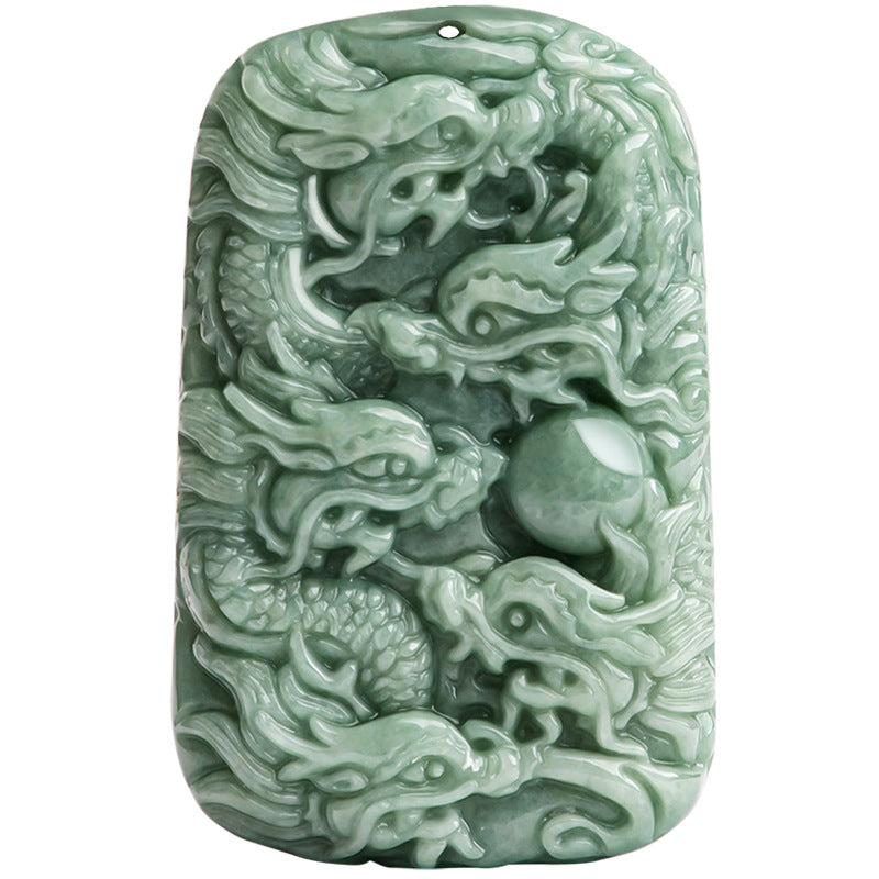 Imperial Power Nine-Dragon Guardian Jade Pendant for Authority, Protection & Lifelong Fortune