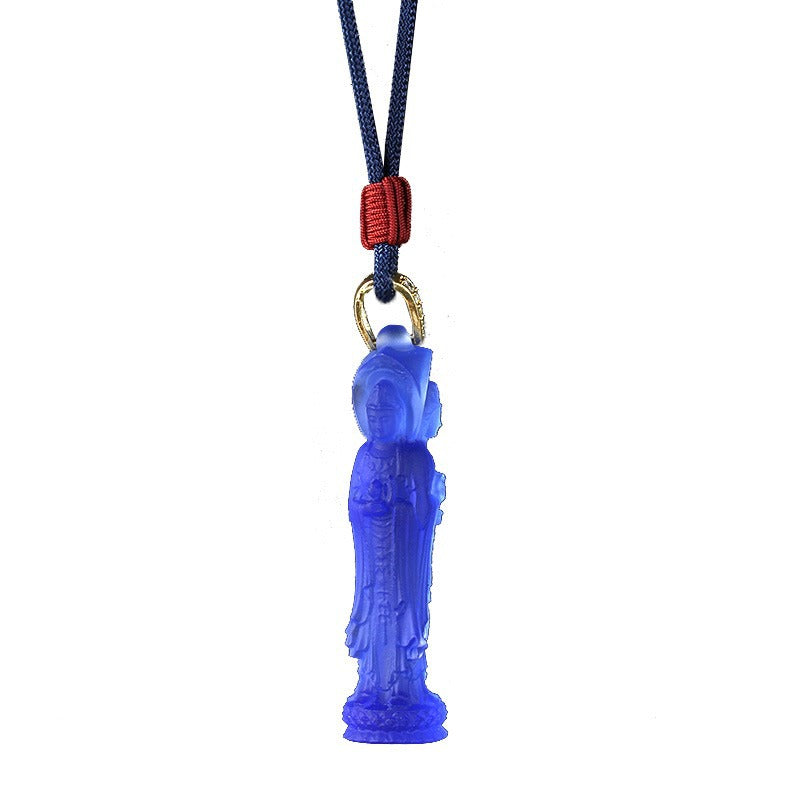 Three-Faced Guanyin Glaze Pendant-Compassion, Protection & Harmony