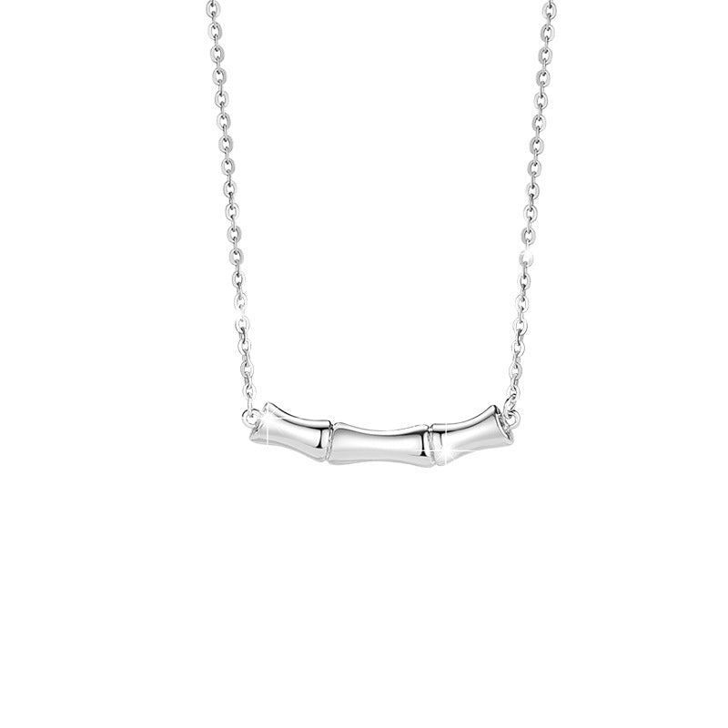 Bamboo S925 Silver Pendant Necklace-Steadfast Devotion
