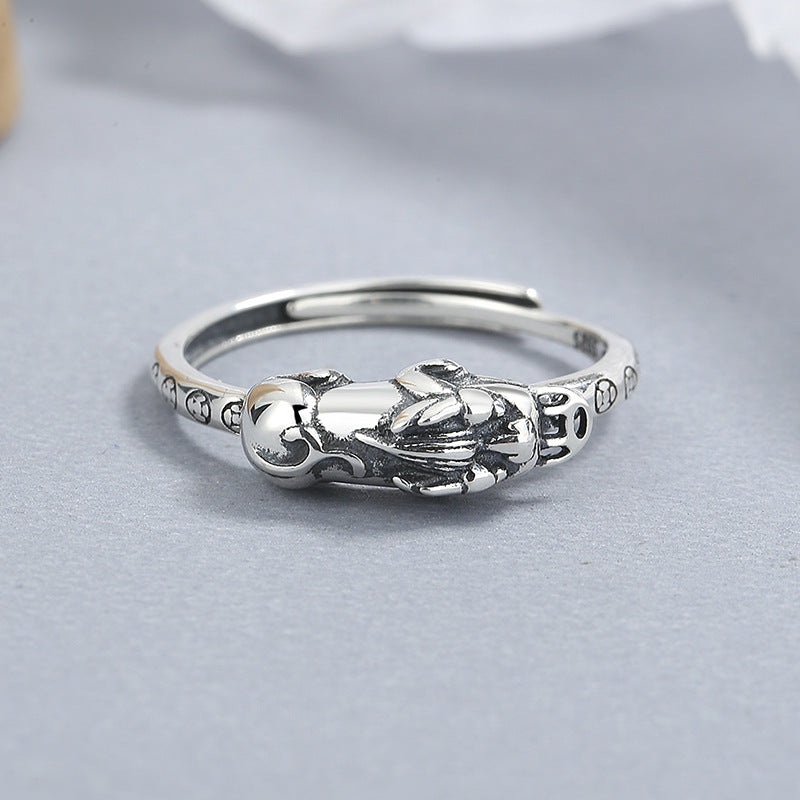 Lucky Feng Shui Pixiu Wealth & Protection Ring(Adjustable)