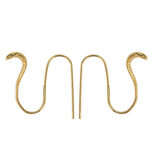 Gold Snake Hoops Earring-Transformation and Renewal