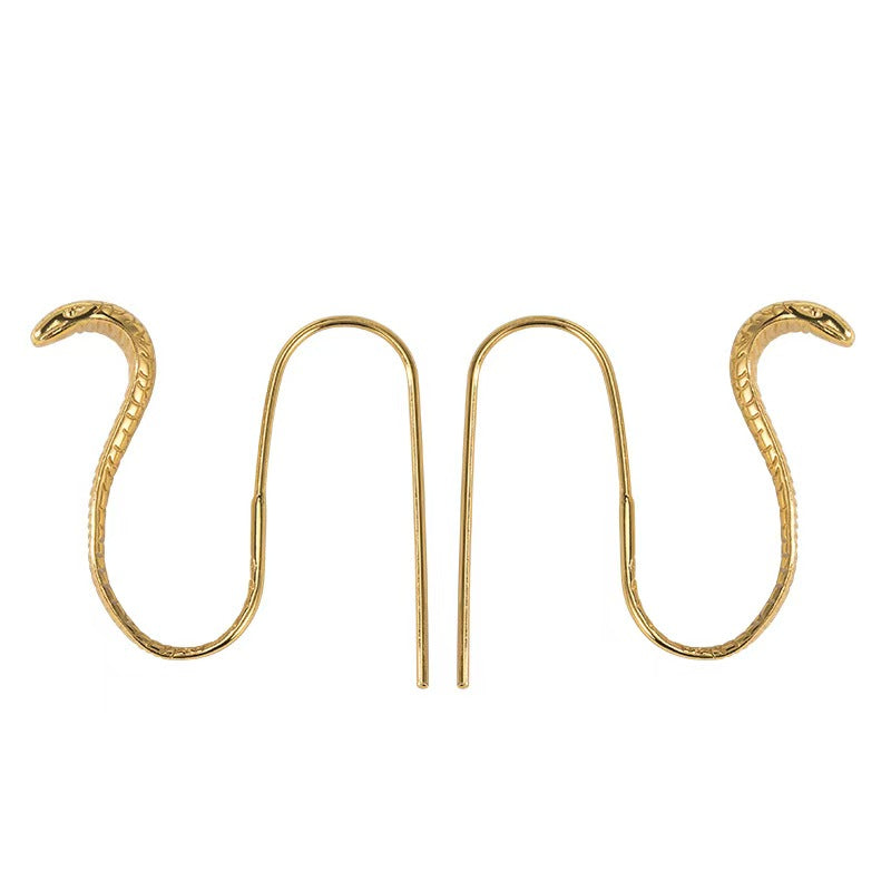 Gold Snake Hoops Earring-Transformation and Renewal