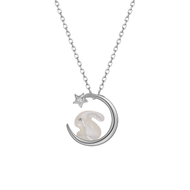 Moon Rabbit Shell Necklace-A Little Good Luck