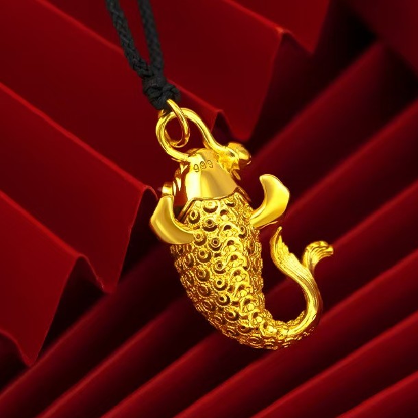 Wealth Koi Fish Pendant-Good Fortune and Prosperity
