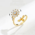 Sunflower Zircon Feng Shui Lucky Ring