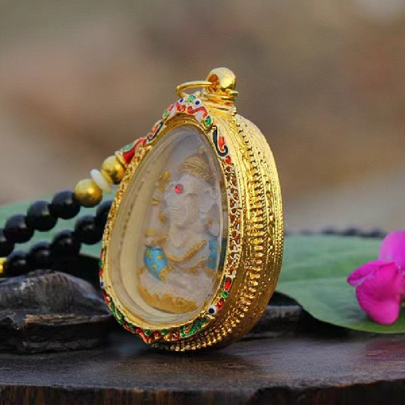 Elephant Ganesha Amulet Thai Pendant Necklace-Wish Fulfillment