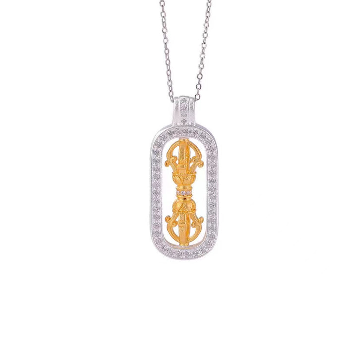 Tibetan Dorje Meditation Amulet Necklace-Protection