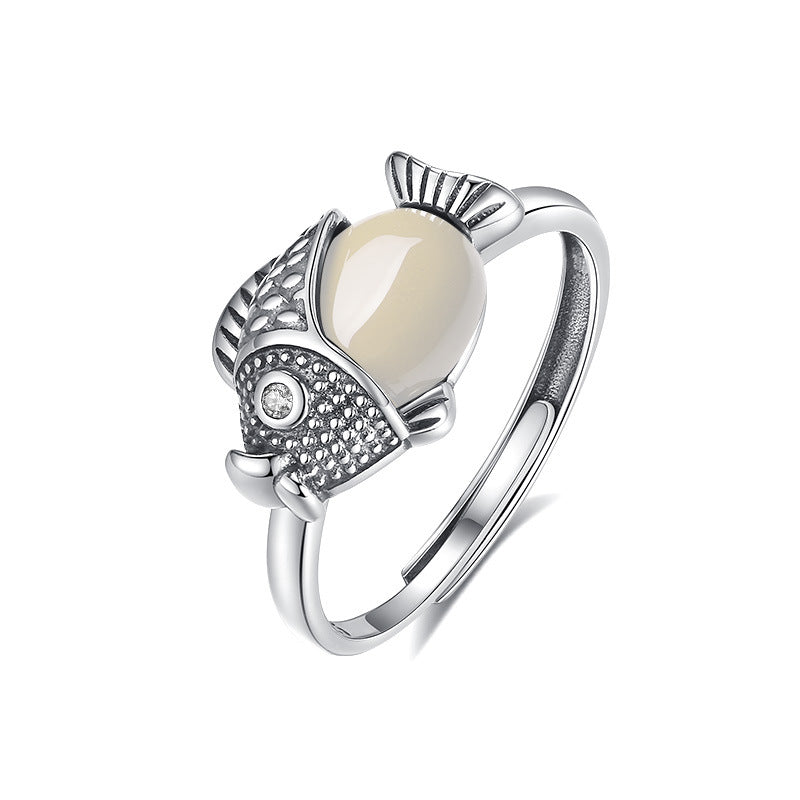 Koi Fish 925 Sterling Silver Ring-Perseverance and Abundance