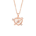 Heart & Arrow Mother of Pearl Necklace-Love That Stays