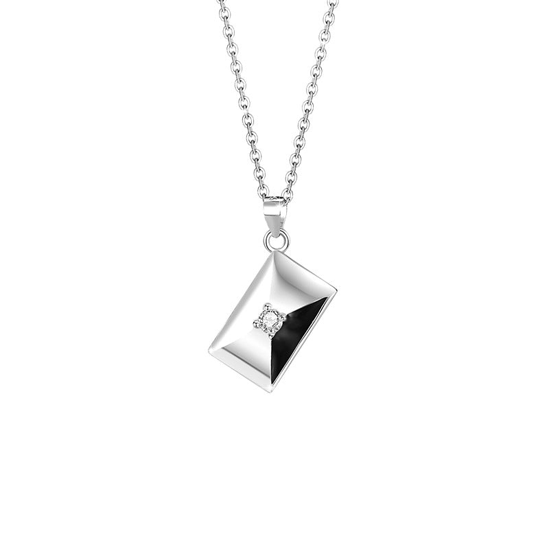 Love Across the Miles-Love Letter Sterling Silver Couple Necklaces