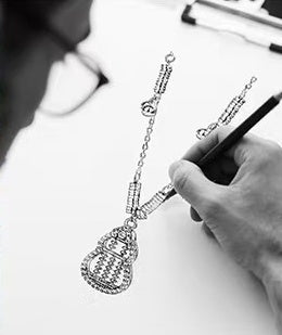 Gold Abacus Calabash Necklace — Wealth • Blessings • Abundance