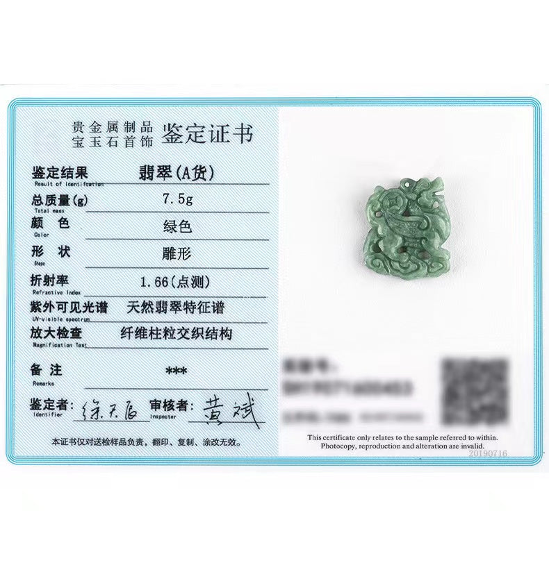 Kirin Jade Pendant-Protection and Longevity