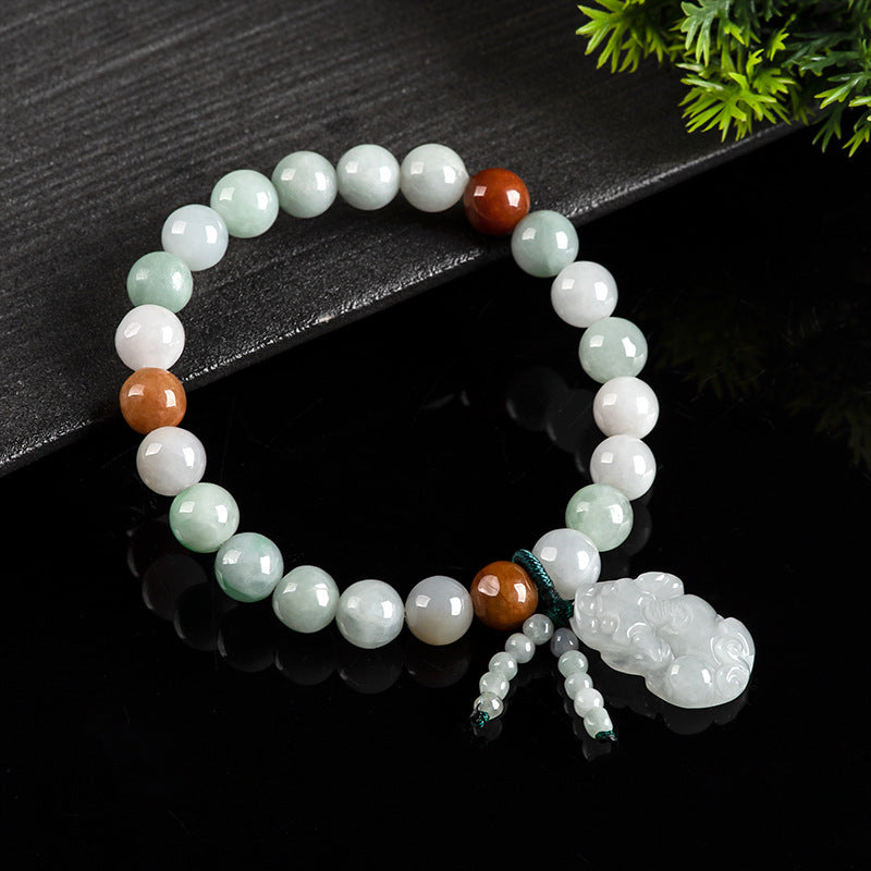 Green Jade Pixiu Feng Shui Bracelet