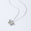 Enchanted Butterfly Silver Necklace -Transformation and Prosperity