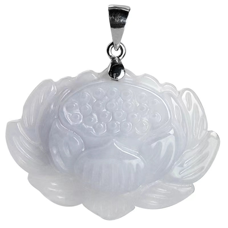 Lotus White Jade Necklace-Purity and Perfection