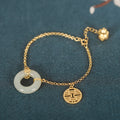 Double Happiness Nephrite Jade Bracelet-Shared Joy