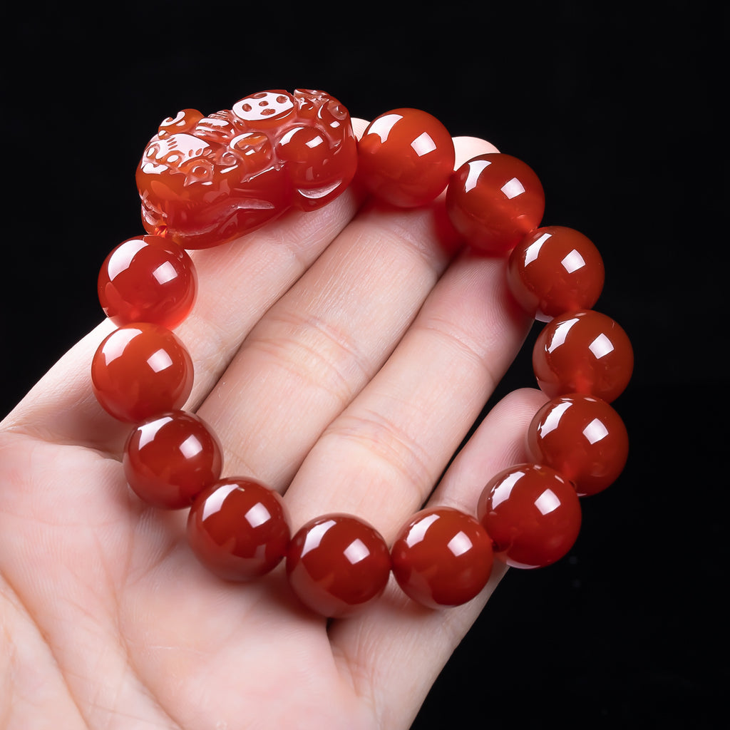 New Edition Red Agate Pixiu Lucky Bracelet
