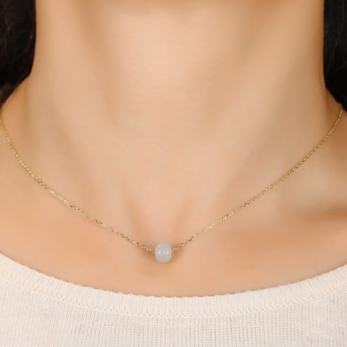 White Jade Pendant Necklace