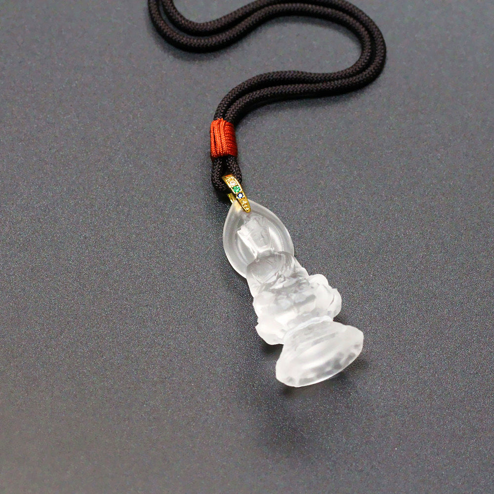 The Infinite Ground: Ksitigarbha Bodhisattva Glaze Pendant