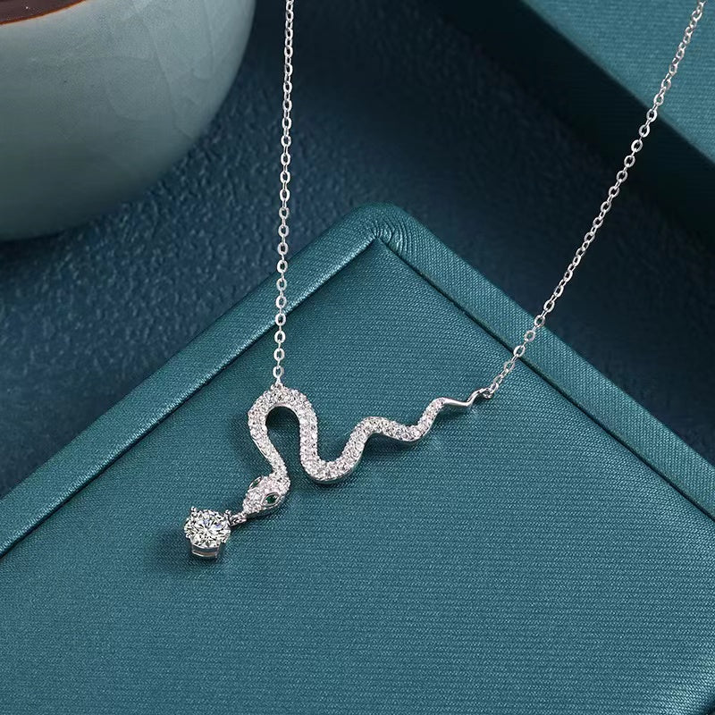 2025 Year Of Snake Silver Necklace-Passion & Determination