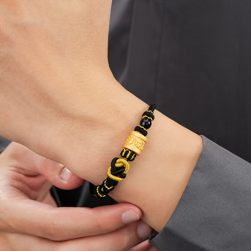 Tibetan Six True Words Handmade String Bracelet-Luck and Protection